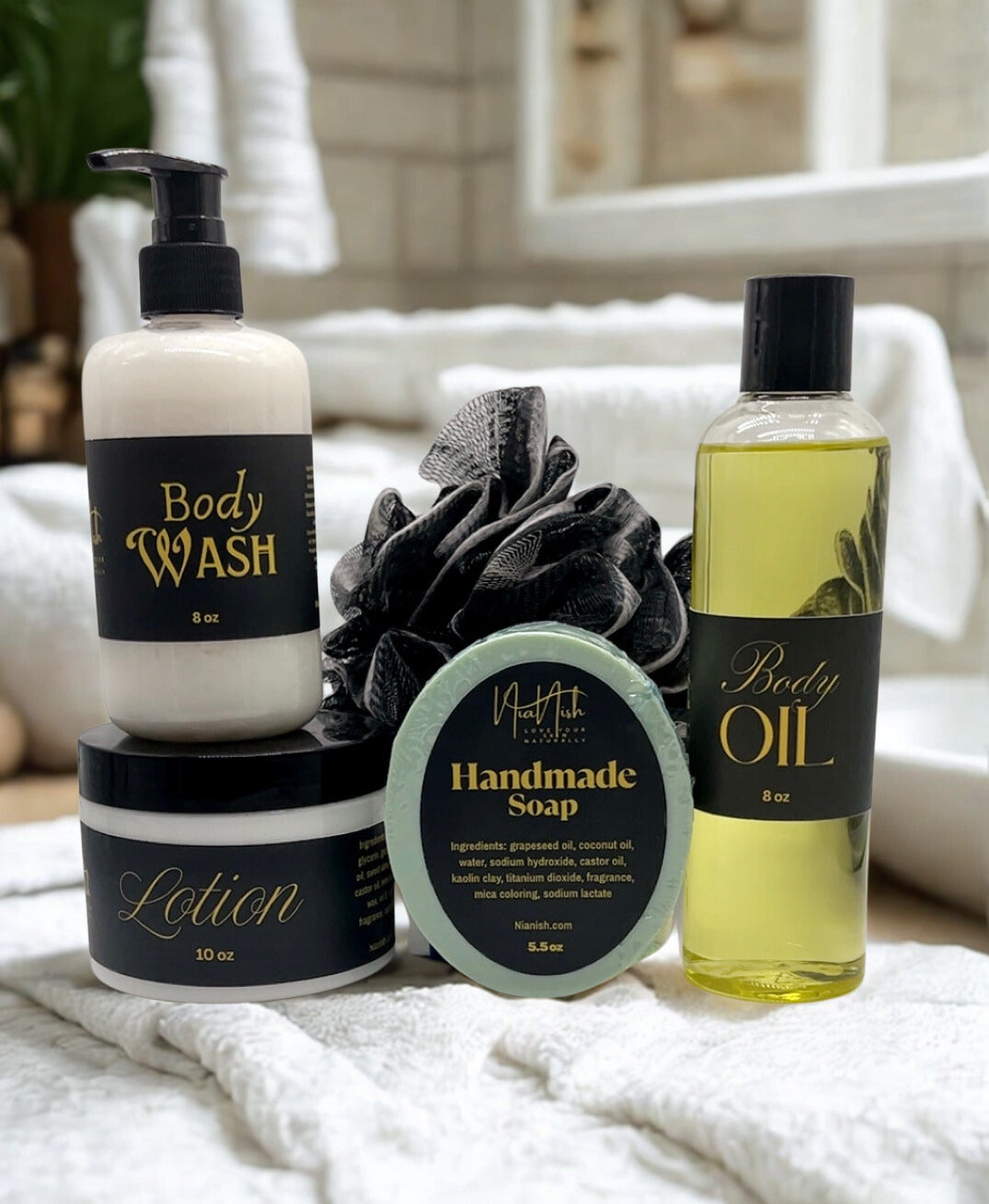 Bloo Water 5 Piece Skincare Essentials Gift Set (Men) Inspired by Cool Water fragrance